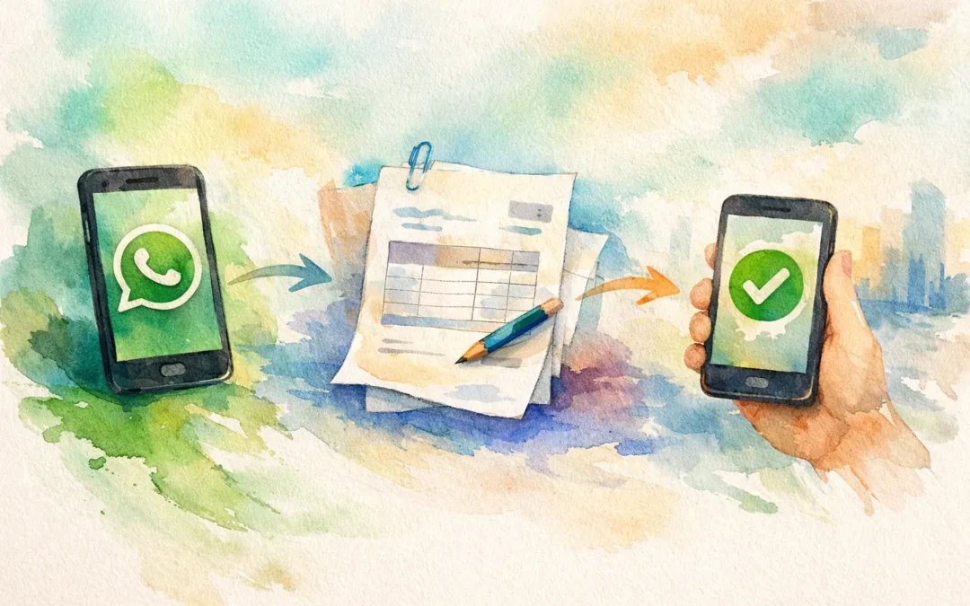 WhatsApp Invoice Submission Workflow in 3 Steps
