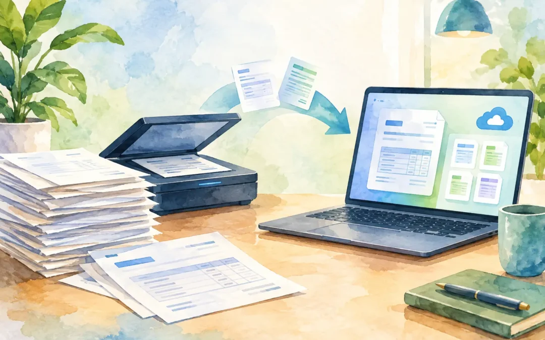 How to Digitise Paper Invoices Without Spreadsheets
